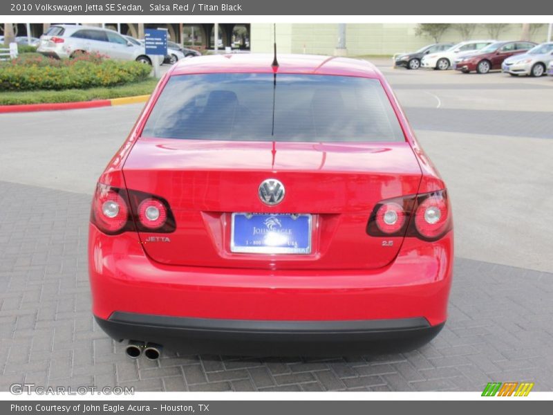 Salsa Red / Titan Black 2010 Volkswagen Jetta SE Sedan
