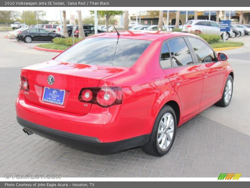 Salsa Red / Titan Black 2010 Volkswagen Jetta SE Sedan