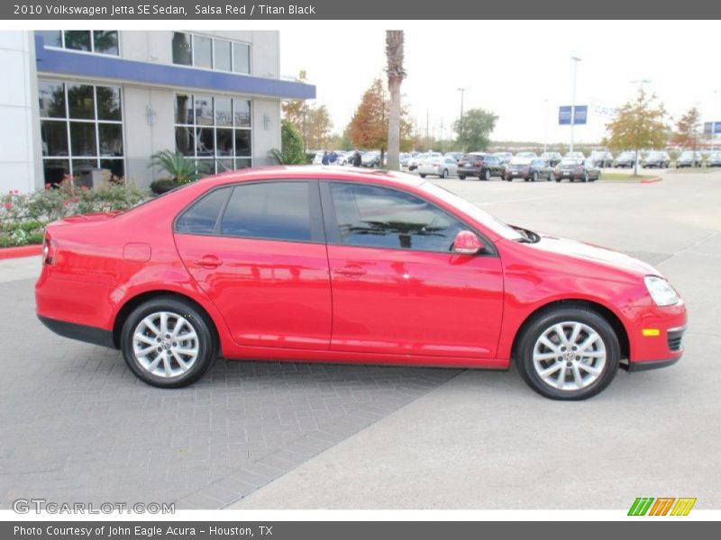 Salsa Red / Titan Black 2010 Volkswagen Jetta SE Sedan