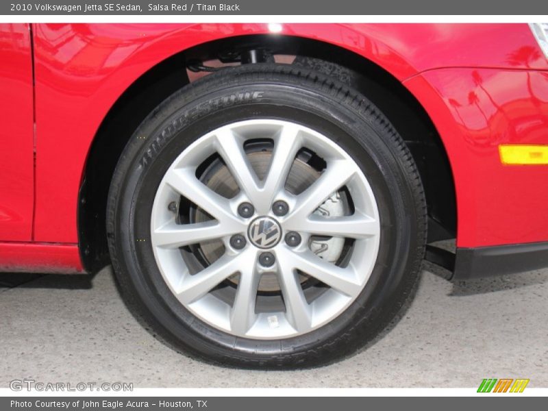 Salsa Red / Titan Black 2010 Volkswagen Jetta SE Sedan
