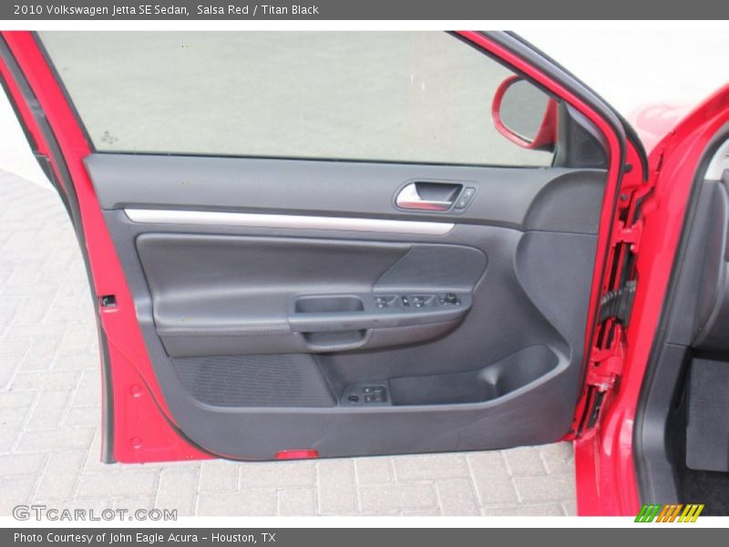 Salsa Red / Titan Black 2010 Volkswagen Jetta SE Sedan