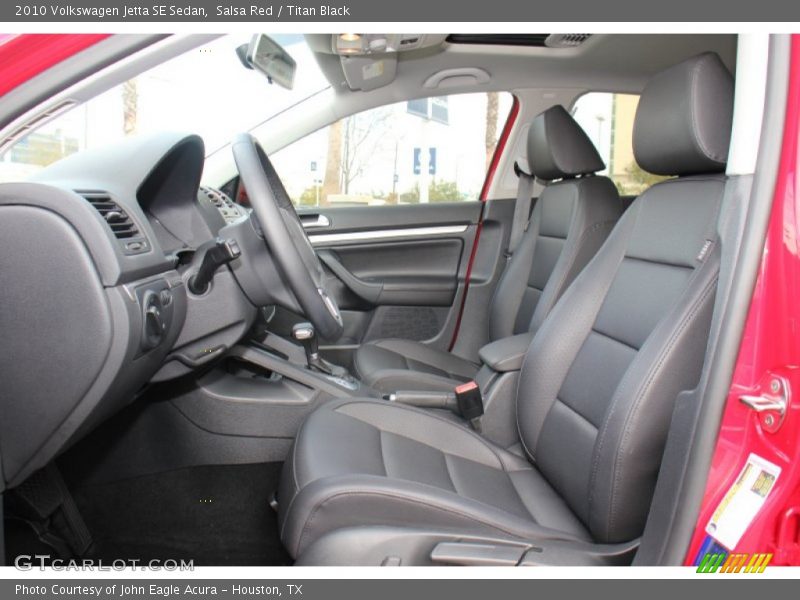 Salsa Red / Titan Black 2010 Volkswagen Jetta SE Sedan