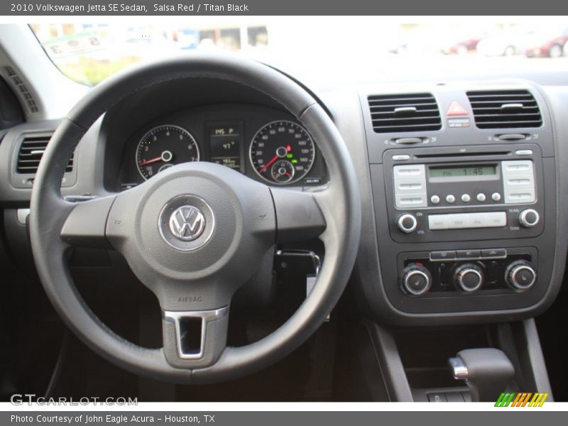 Salsa Red / Titan Black 2010 Volkswagen Jetta SE Sedan