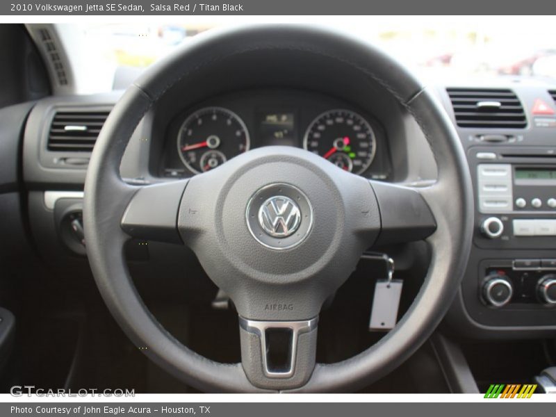 Salsa Red / Titan Black 2010 Volkswagen Jetta SE Sedan