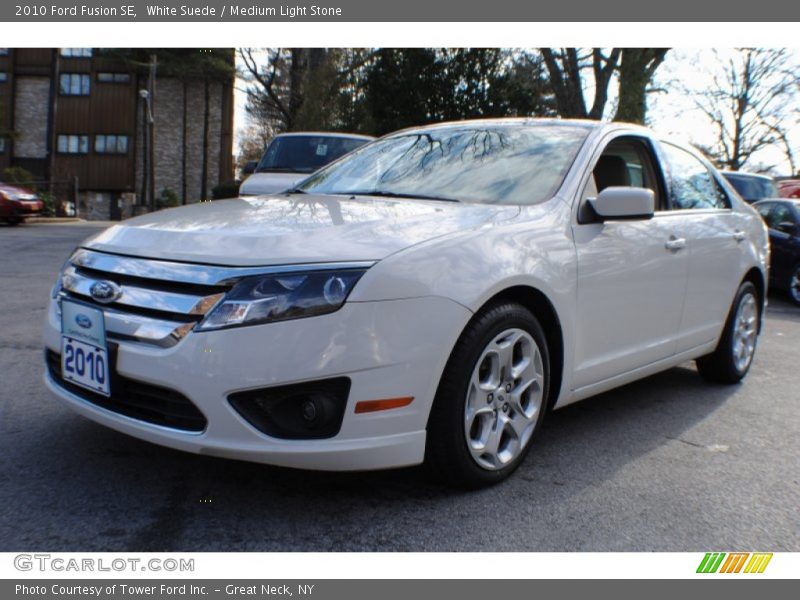 White Suede / Medium Light Stone 2010 Ford Fusion SE