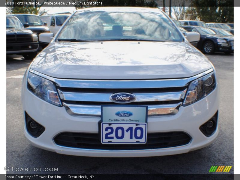 White Suede / Medium Light Stone 2010 Ford Fusion SE