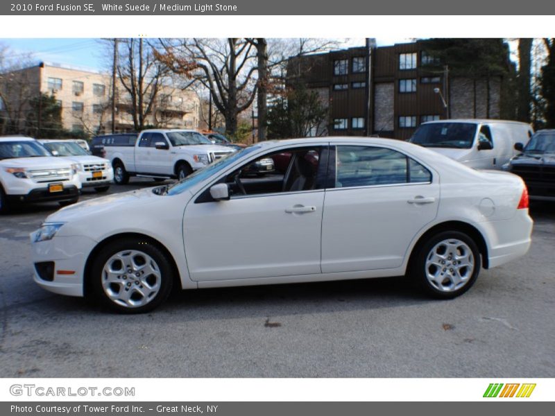 White Suede / Medium Light Stone 2010 Ford Fusion SE
