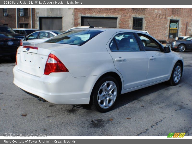 White Suede / Medium Light Stone 2010 Ford Fusion SE