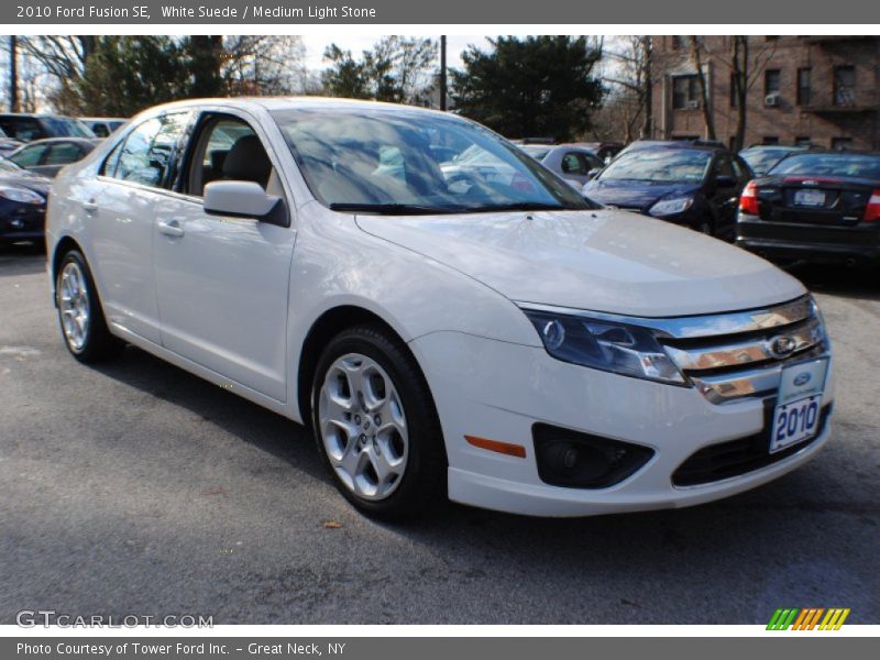 White Suede / Medium Light Stone 2010 Ford Fusion SE