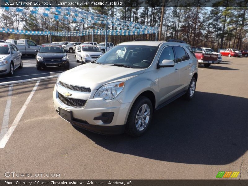 Champagne Silver Metallic / Jet Black 2013 Chevrolet Equinox LT