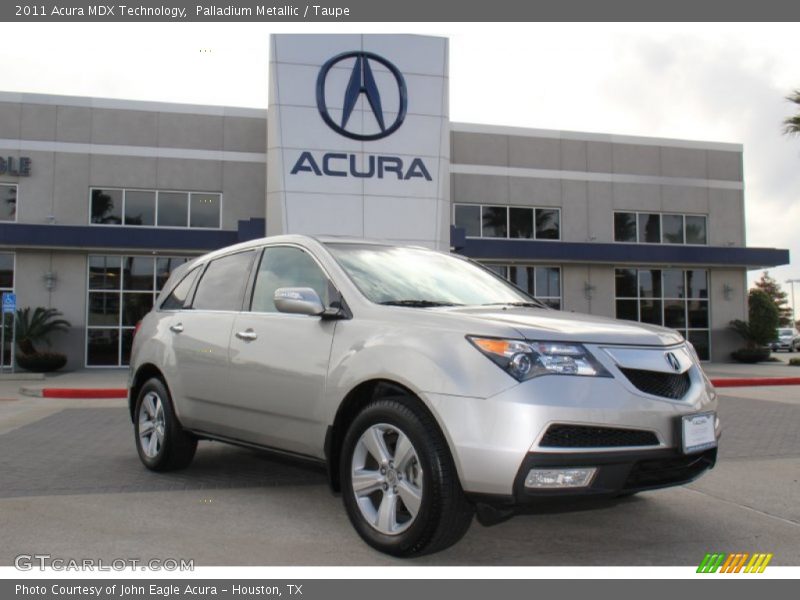 Palladium Metallic / Taupe 2011 Acura MDX Technology
