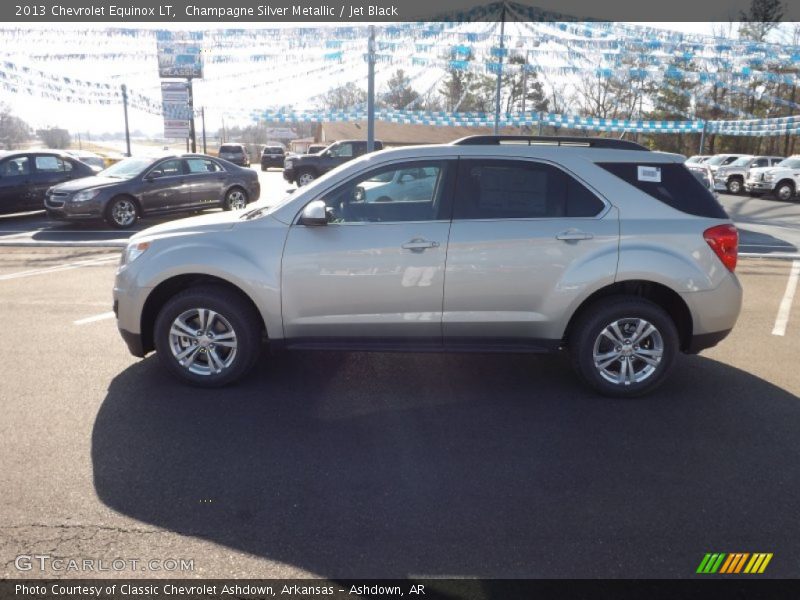 Champagne Silver Metallic / Jet Black 2013 Chevrolet Equinox LT