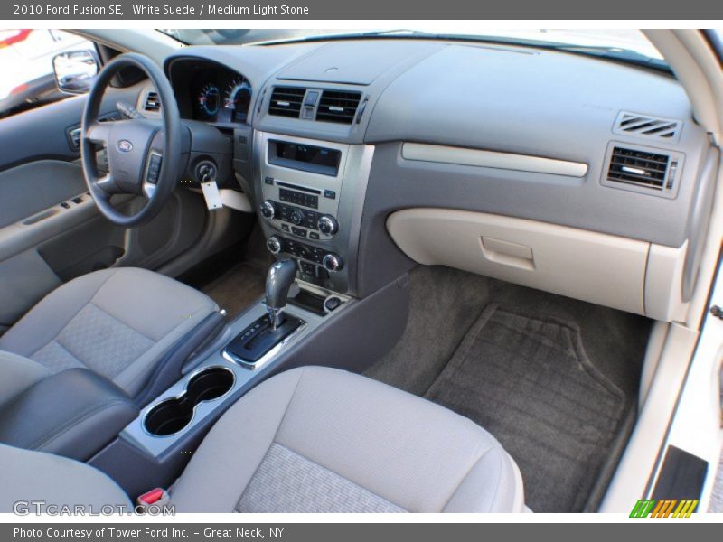White Suede / Medium Light Stone 2010 Ford Fusion SE