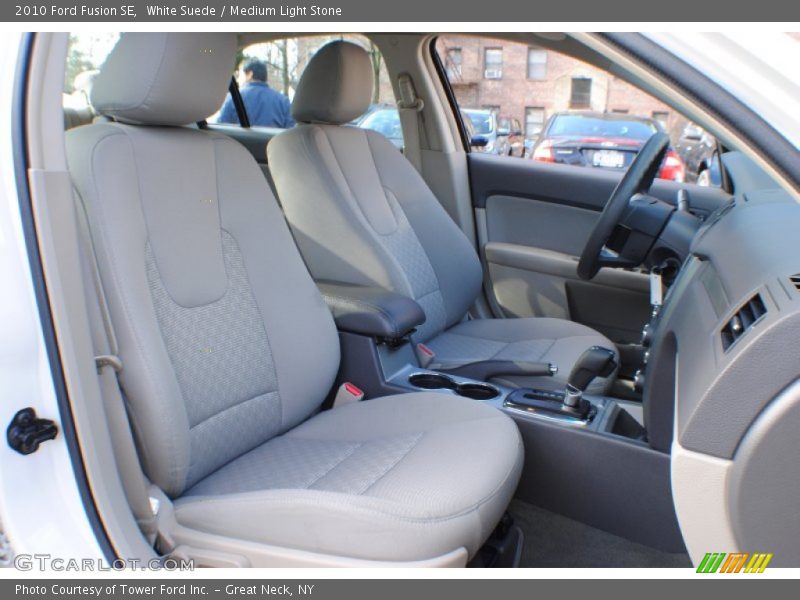 White Suede / Medium Light Stone 2010 Ford Fusion SE