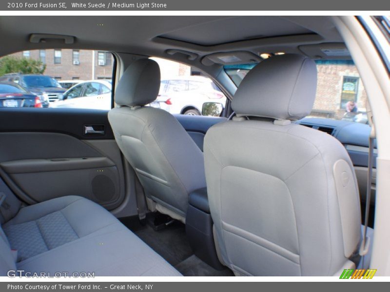 White Suede / Medium Light Stone 2010 Ford Fusion SE