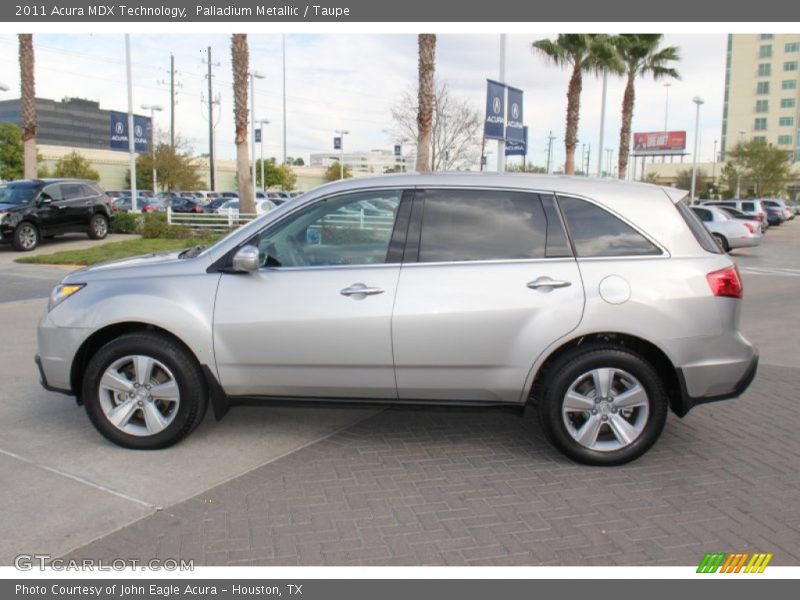Palladium Metallic / Taupe 2011 Acura MDX Technology