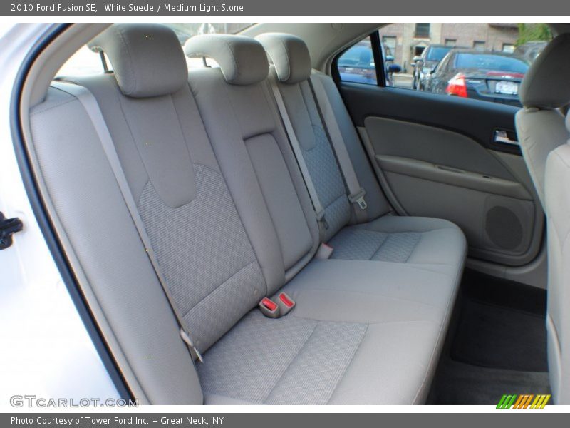 White Suede / Medium Light Stone 2010 Ford Fusion SE