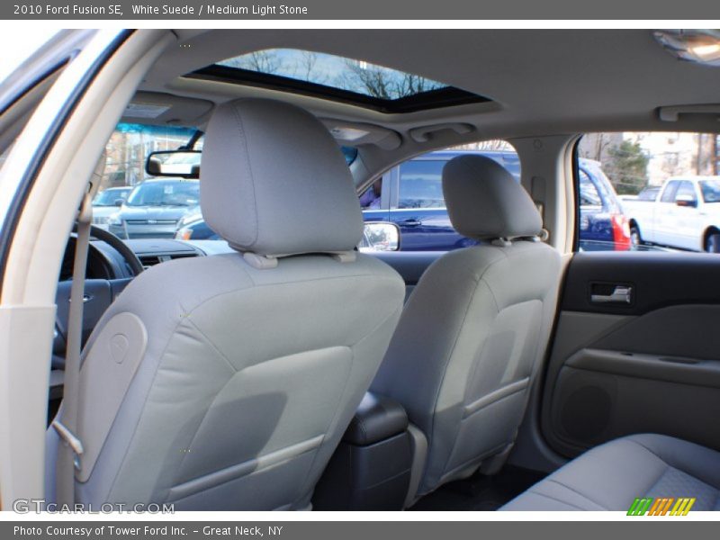 White Suede / Medium Light Stone 2010 Ford Fusion SE