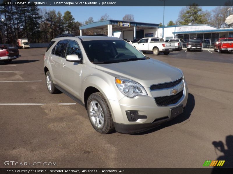 Champagne Silver Metallic / Jet Black 2013 Chevrolet Equinox LT