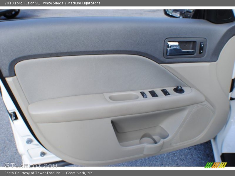 White Suede / Medium Light Stone 2010 Ford Fusion SE