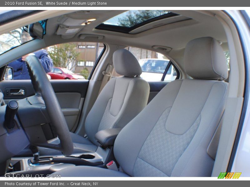 White Suede / Medium Light Stone 2010 Ford Fusion SE