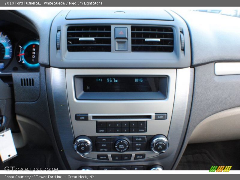 White Suede / Medium Light Stone 2010 Ford Fusion SE