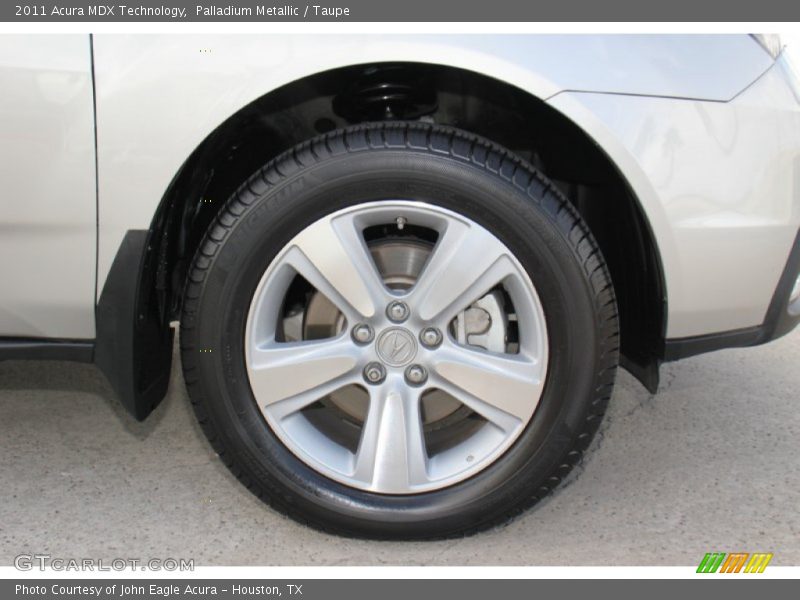 Palladium Metallic / Taupe 2011 Acura MDX Technology
