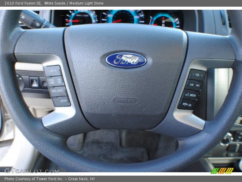 White Suede / Medium Light Stone 2010 Ford Fusion SE