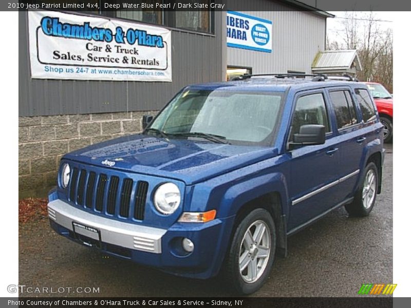 Deep Water Blue Pearl / Dark Slate Gray 2010 Jeep Patriot Limited 4x4