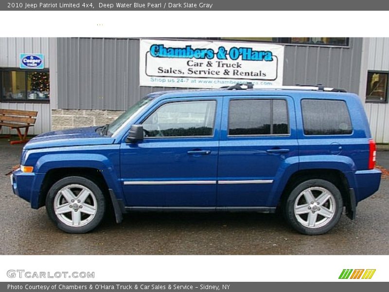 Deep Water Blue Pearl / Dark Slate Gray 2010 Jeep Patriot Limited 4x4