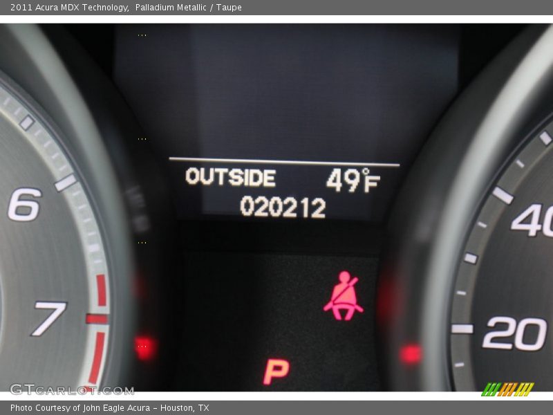 Palladium Metallic / Taupe 2011 Acura MDX Technology