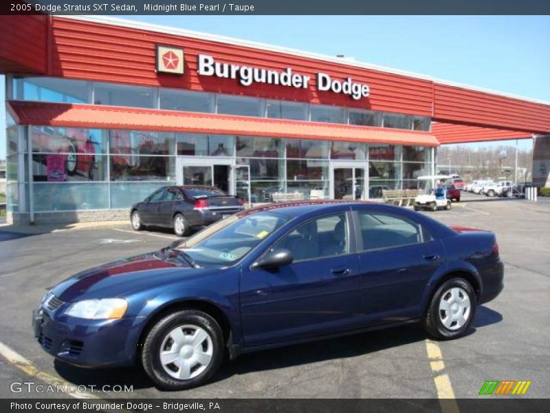 Midnight Blue Pearl / Taupe 2005 Dodge Stratus SXT Sedan
