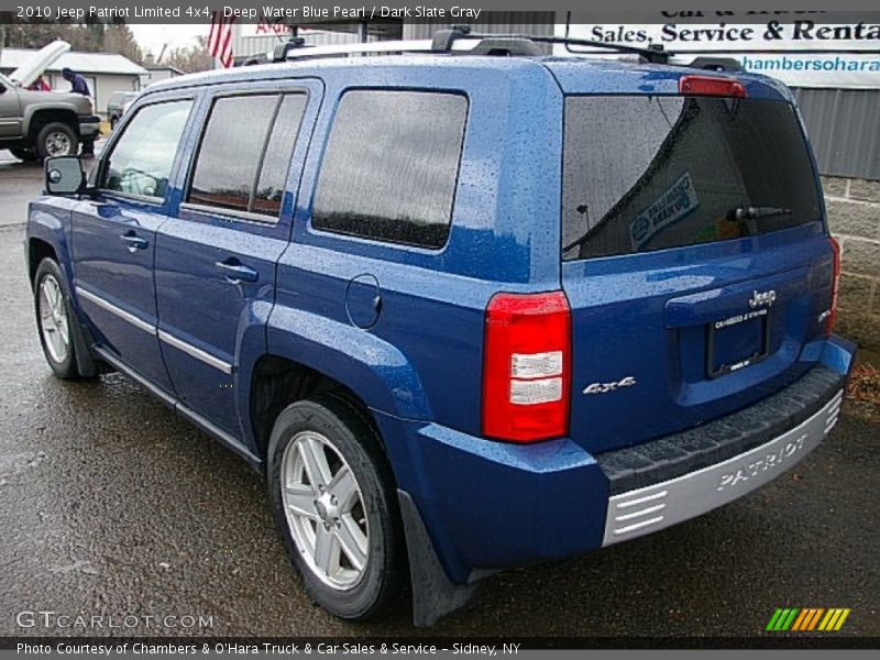 Deep Water Blue Pearl / Dark Slate Gray 2010 Jeep Patriot Limited 4x4