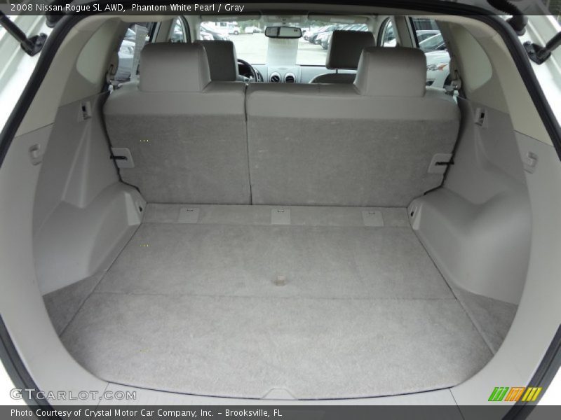 Phantom White Pearl / Gray 2008 Nissan Rogue SL AWD