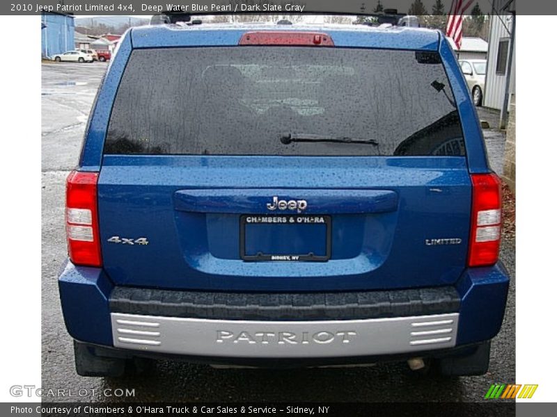 Deep Water Blue Pearl / Dark Slate Gray 2010 Jeep Patriot Limited 4x4