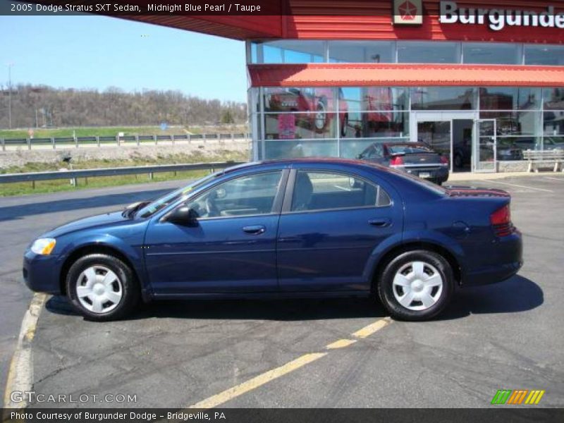 Midnight Blue Pearl / Taupe 2005 Dodge Stratus SXT Sedan