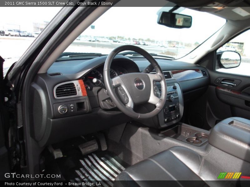Onyx Black / Ebony 2011 GMC Sierra 1500 SLT Crew Cab