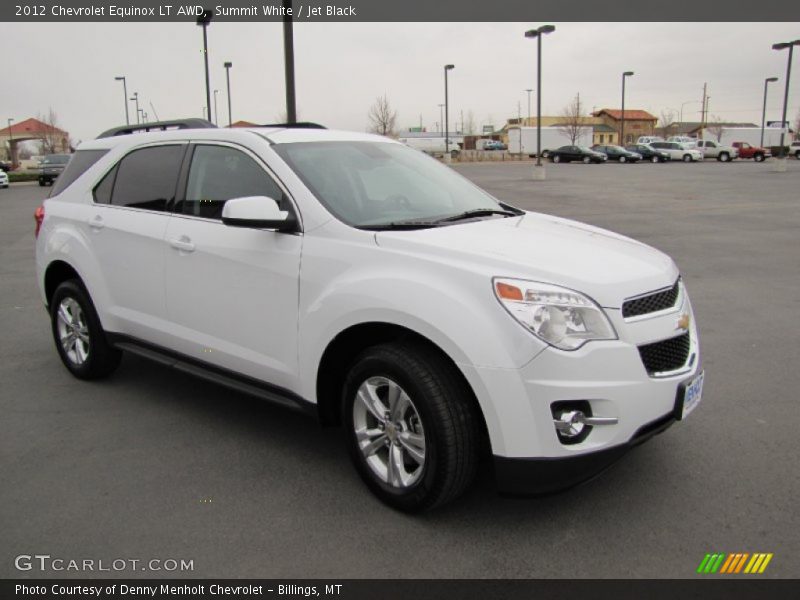 Summit White / Jet Black 2012 Chevrolet Equinox LT AWD