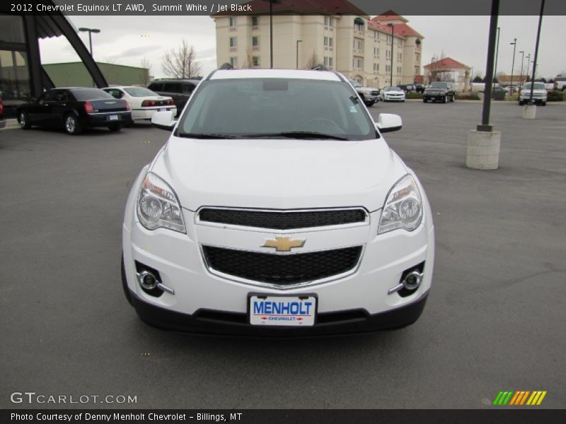 Summit White / Jet Black 2012 Chevrolet Equinox LT AWD