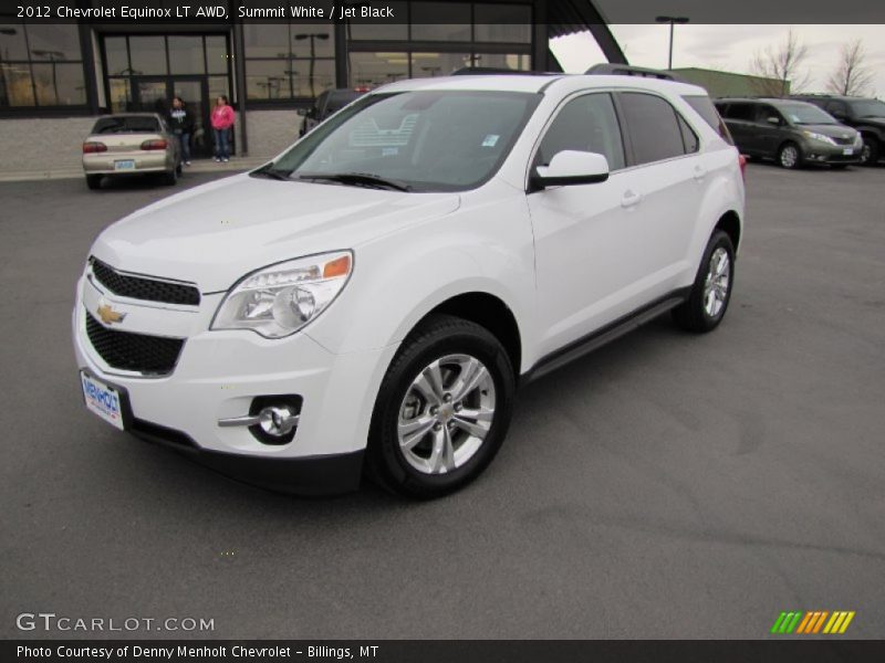 Summit White / Jet Black 2012 Chevrolet Equinox LT AWD