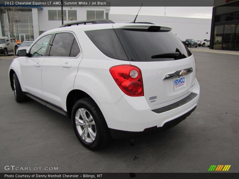 Summit White / Jet Black 2012 Chevrolet Equinox LT AWD