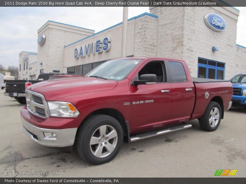 Deep Cherry Red Crystal Pearl / Dark Slate Gray/Medium Graystone 2011 Dodge Ram 1500 Big Horn Quad Cab 4x4