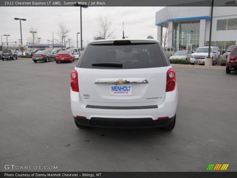 Summit White / Jet Black 2012 Chevrolet Equinox LT AWD