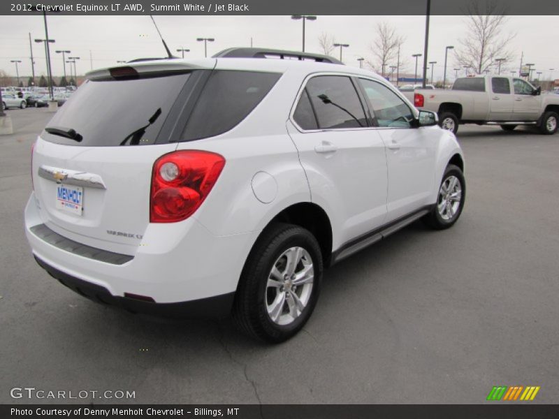 Summit White / Jet Black 2012 Chevrolet Equinox LT AWD
