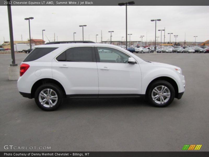 Summit White / Jet Black 2012 Chevrolet Equinox LT AWD
