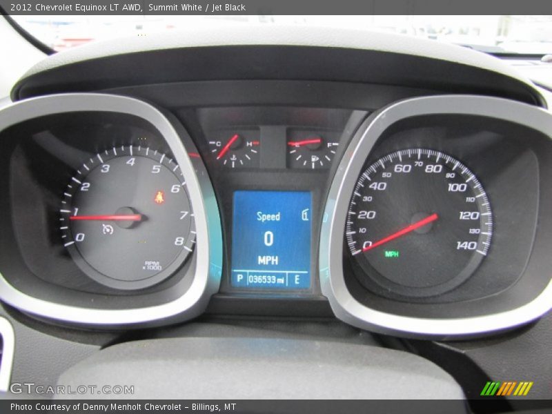 Summit White / Jet Black 2012 Chevrolet Equinox LT AWD