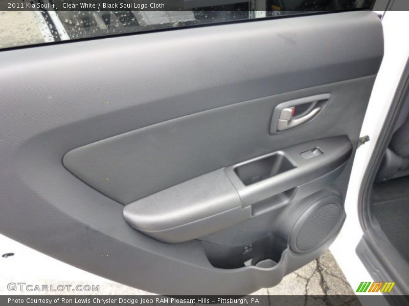 Clear White / Black Soul Logo Cloth 2011 Kia Soul +