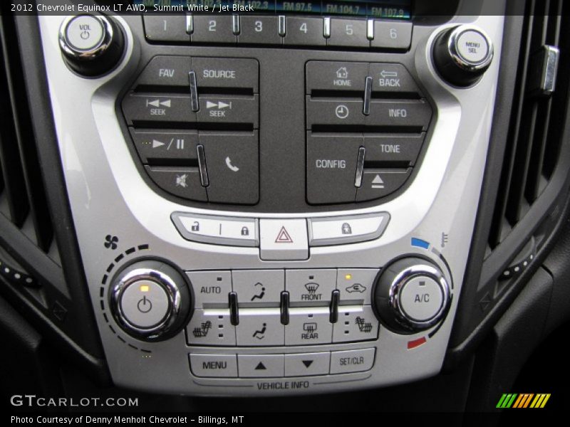 Summit White / Jet Black 2012 Chevrolet Equinox LT AWD