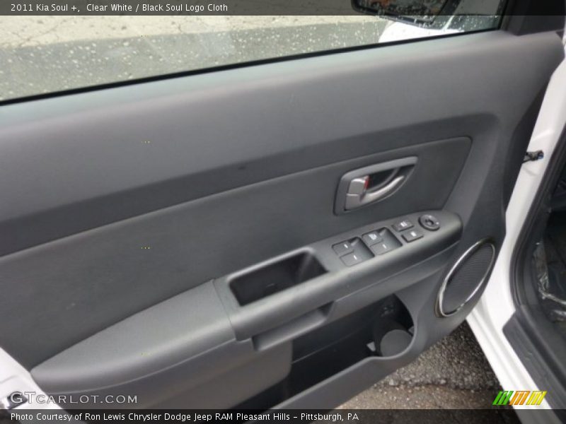 Clear White / Black Soul Logo Cloth 2011 Kia Soul +