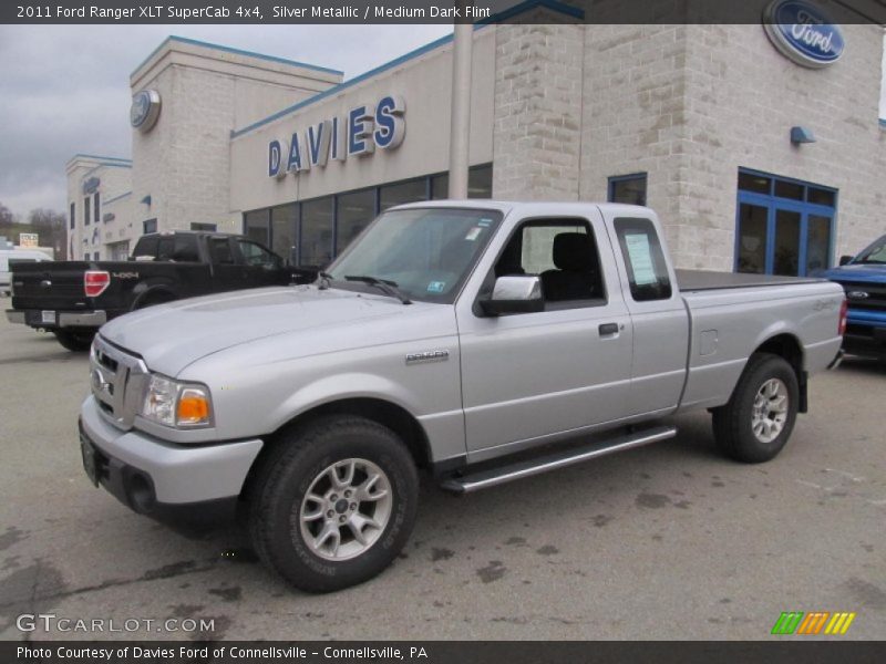 Silver Metallic / Medium Dark Flint 2011 Ford Ranger XLT SuperCab 4x4